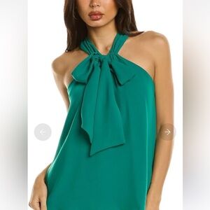 Trina Turk Vibrant Emerald Green Halter Top
